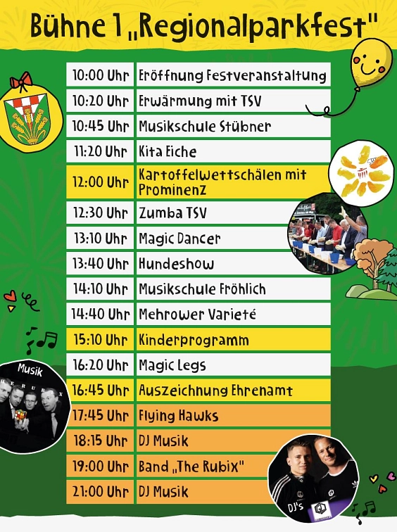 Programm Bühne 1 - 20 Jahre&nbsp;&copy;&nbsp;Gemeinde Ahrensfelde