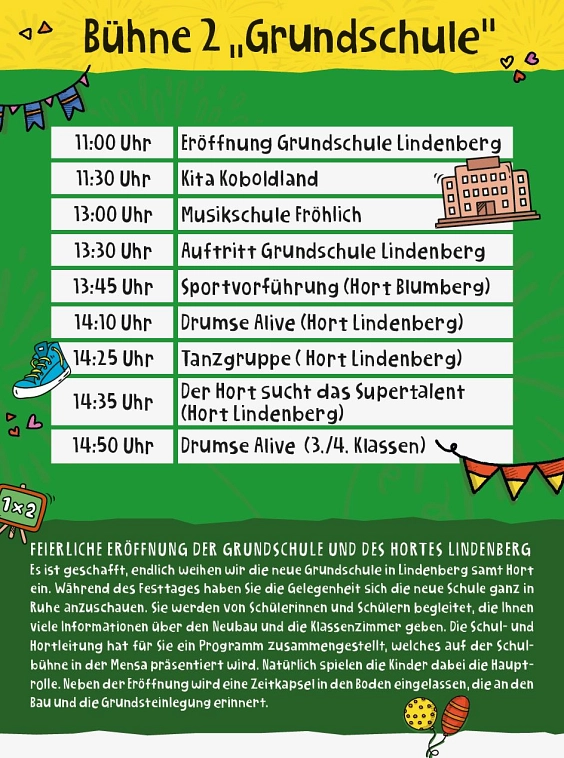 Bühne Grundschule Programm - 20 Jahre&nbsp;&copy;&nbsp;Gemeinde Ahrensfelde