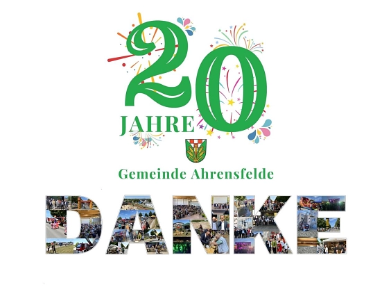 Danke mit Logo © Gemeinde Ahrensfelde