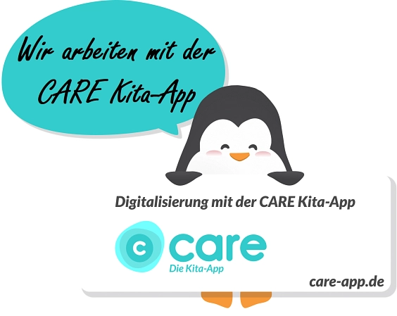 Wir arbeiten mit Kita-Care © Gemeinde Ahrensfelde