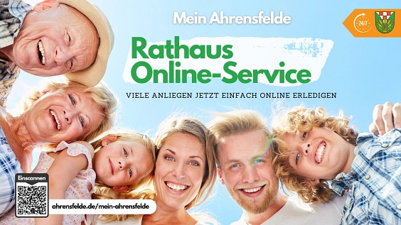 Banner Online-Services Bürgerkonto © Gemeinde Ahrensfelde