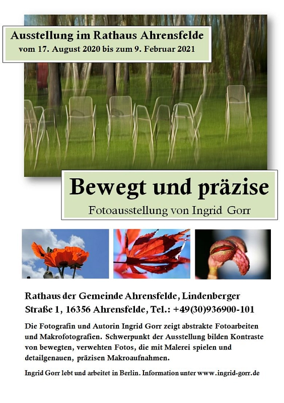 Ingrid Gorr - Ausstellung © Gemeinde Ahrensfelde