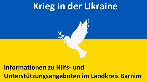 Banner Hilfsangebote Ukraine Krieg © Gemeinde Ahrensfelde