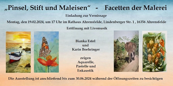 Ausstellung Februar 2024 Flyer 1 © Gemeinde Ahrensfelde
